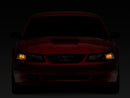 Raxiom 99-04 Mustang Axial Series OEM Style Replacement Headlights- Black Housing (Clear Lens)