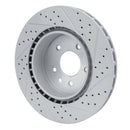 R1 00-06 Jaguar Xjr Rear Left Drilled & Slotted Geo-Carbon Rotor