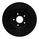 R1 14-19 Nissan X-Trail Front Drilled & Slotted Black Brake Rotor Set