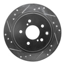 R1 89-96 Nissan 300ZX Front & Rear Drilled & Slotted Silver Brake Rotor Set