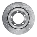 R1 77-88 Porsche 924 Front & Rear Drilled & Slotted Silver Brake Rotor Set