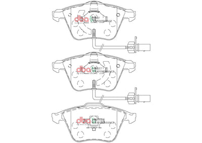 DBA 08-15 Audi TTS Quattro Front SP Performance Brake Pads
