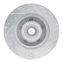 R1 94-96 Chevrolet Impala Front & Rear Drilled & Slotted Silver Brake Rotor Set