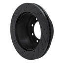 R1 12-22 Ford F-250 Super Duty Front & Rear Drilled & Slotted Black Brake Rotor Set