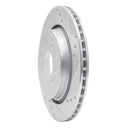 R1 03-11 Cadillac BLS (Mexico) Rear Right Drilled & Slotted Silver Brake Rotor