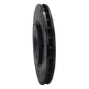 R1 08-15 Mitsubishi Lancer Front & Rear Drilled & Slotted Black Brake Rotor Set
