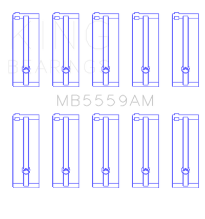 King Engine Bearings Isuzu 4ZB1 (Size STD) Main Bearing Set