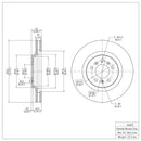 DFC 06-16 Buick Allure Front GeoSPEC Coated Rotor
