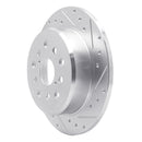 R1 98-10 Lexus GS400 Front & Rear Drilled & Slotted Silver Brake Rotor Set