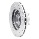 R1 78-93 Ford Thunderbird Front Left Drilled & Slotted Silver Brake Rotor