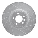 R1 13-17 Land Rover Range Rover Front & Rear Drilled & Slotted Silver Brake Rotor Set