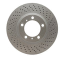 DFC 09-23 Porsche 718 Cayman Right Front Drilled GeoSPEC Coated Rotor