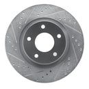 R1 07-24 Chrysler 200 Front Drilled & Slotted Silver Brake Rotor Set