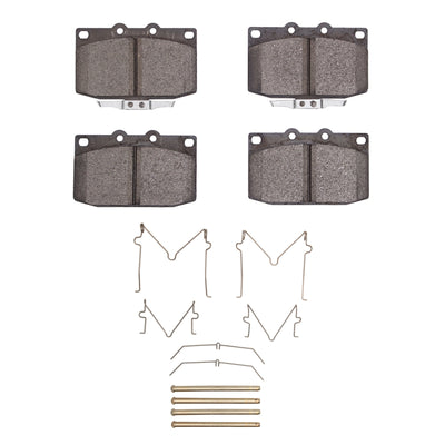 DFC 86-91 Mazda RX-7 Front 5000 Advanced Semi Metallic Brake Pads and Hardware Kit