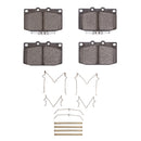 DFC 86-91 Mazda RX-7 Front 5000 Advanced Semi Metallic Brake Pads and Hardware Kit