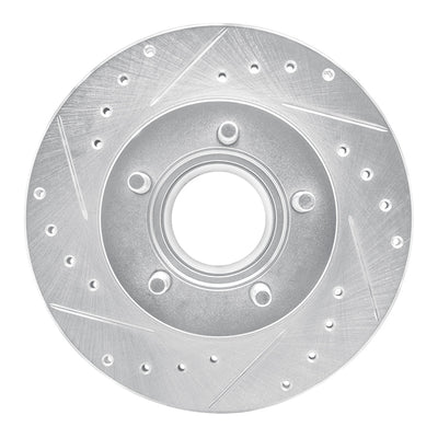 R1 1990-1994 Ford Ranger (USA/Canada) Front Left Drilled & Slotted Silver Brake Rotor