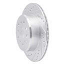 R1 93-98 Toyota Supra Rear Drilled & Slotted Silver Brake Rotor Set