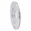 R1 04-18 Audi A8 Rear Right Drilled & Slotted Silver Brake Rotor
