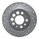 R1 74-95 Volvo 242 Rear Drilled & Slotted Silver Brake Rotor Set