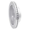 R1 16-24 Nissan Titan XD Rear Right Drilled & Slotted Silver Brake Rotor