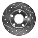 R1 97-00 Audi A8 Front & Rear Drilled & Slotted Silver Brake Rotor Set