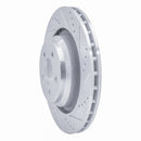 R1 05-23 Chrysler 300 Rear Right Drilled & Slotted Silver Brake Rotor