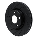 R1 10-14 Renault SAFRANE (Mexico) Front Left Drilled & Slotted Black Brake Rotor