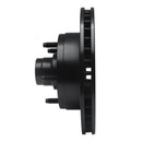 R1 73-93 Ford E-150 Econoline Front Left Drilled & Slotted Black Brake Rotor