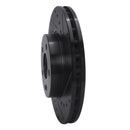 R1 16-23 Mercedes-Benz Metris Front Right Drilled & Slotted Black Brake Rotor