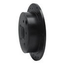 R1 15-21 Subaru WRX Rear Right Drilled & Slotted Black Brake Rotor