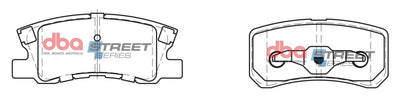 DBA 11-14 Chrysler 200 (302mm Rear Rotor) Street Series Rear Brake Pads