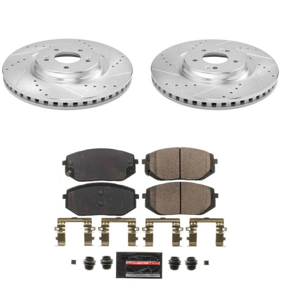 Power Stop 22-23 Hyundai Sonata Front and Rear Z23 Evolution Brake Kit