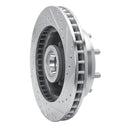 R1 93-95 Chevrolet G30 Front Left Drilled & Slotted Silver Brake Rotor