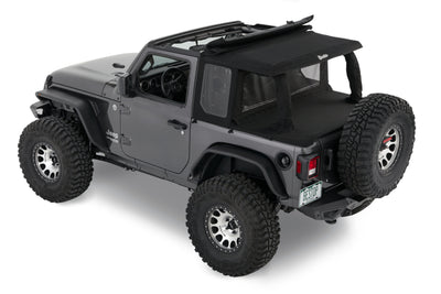 Bestop 18-26 Jeep Wrangler JL 2-Door Halftop Conversion Kit (Black Diamond)