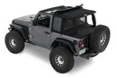 Bestop 18-26 Jeep Wrangler JL 2-Door Halftop Conversion Kit (Premium Black Twill)