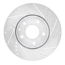 R1 16-25 Mazda 6 Front Drilled & Slotted Silver Brake Rotor Set