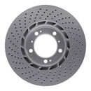 DFC 98-12 Porsche 911 Right Front Drilled Hi-Carbon Alloy Geomet Coated Rotor