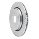 R1 16-24 Cadillac ATS Rear Right Drilled & Slotted Silver Brake Rotor