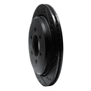 R1 02-06 Ford Expedition Rear Right Drilled & Slotted Black Brake Rotor