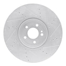R1 15-23 Mercedes-Benz C400 Front & Rear Drilled & Slotted Silver Brake Rotor Set