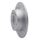 R1 91-99 BMW 328Is Rear Left Drilled & Slotted Geo-Carbon Rotor