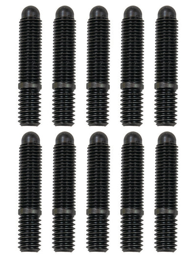 Moroso Bullet Nose Black OX Studs - 5/16-18 X 5/16-24 X 1 5/8 (10 Pack)