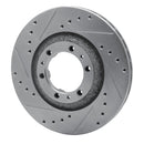 R1 92-02 Acura SLX Front Left Drilled & Slotted Silver Brake Rotor