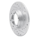 R1 71-83 Renault Lecar Front Right Rear Right Drilled & Slotted Silver Brake Rotor