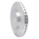 R1 12-25 Audi S3 Front & Rear Drilled & Slotted Silver Brake Rotor Set