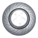 R1 10-17 Lexus Ls460 Left Front Drilled & Slotted Geo-Carbon Rotor