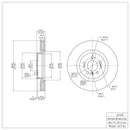 DFC 06-12 Mercedes-Benz R500 Front GeoSPEC Coated Rotor