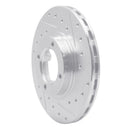 R1 86-89 Toyota Van Wagon Front Right Drilled & Slotted Silver Brake Rotor