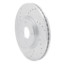 R1 18-22 Ford Ecosport Front Left Drilled & Slotted Silver Brake Rotor
