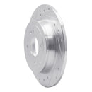 R1 12-25 Dodge Attitude (Mexico) Rear Left Drilled & Slotted Silver Brake Rotor